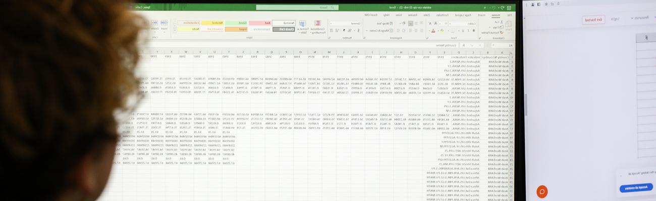 Excel spreadsheet containing different accounting metrics